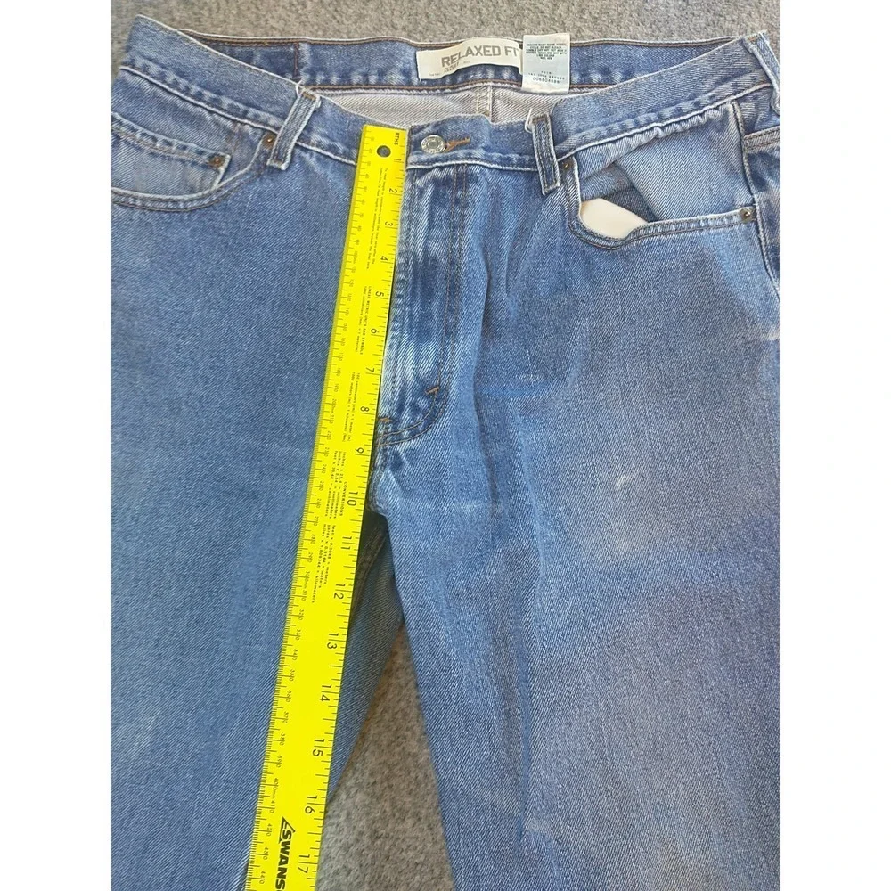 Levis 550 Relaxed Fit Jeans Mens 36x36 Medium Wash Blue Denim Tapered Leg 00550